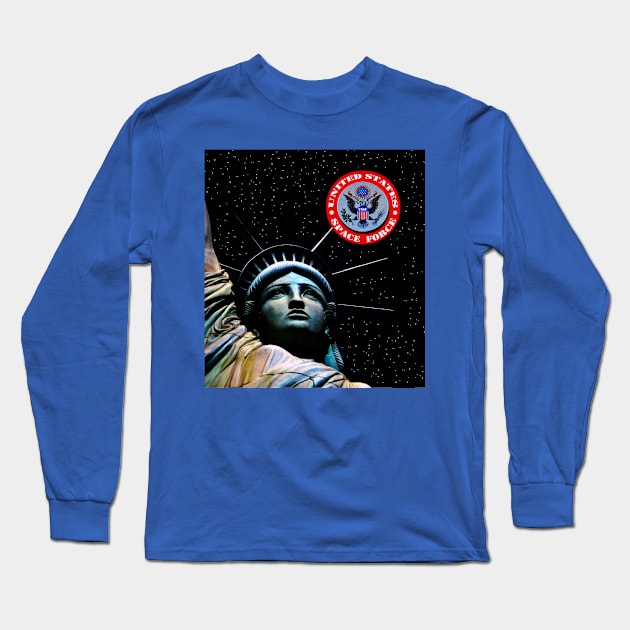 USSF and lady liberty Long Sleeve T-Shirt by dltphoto